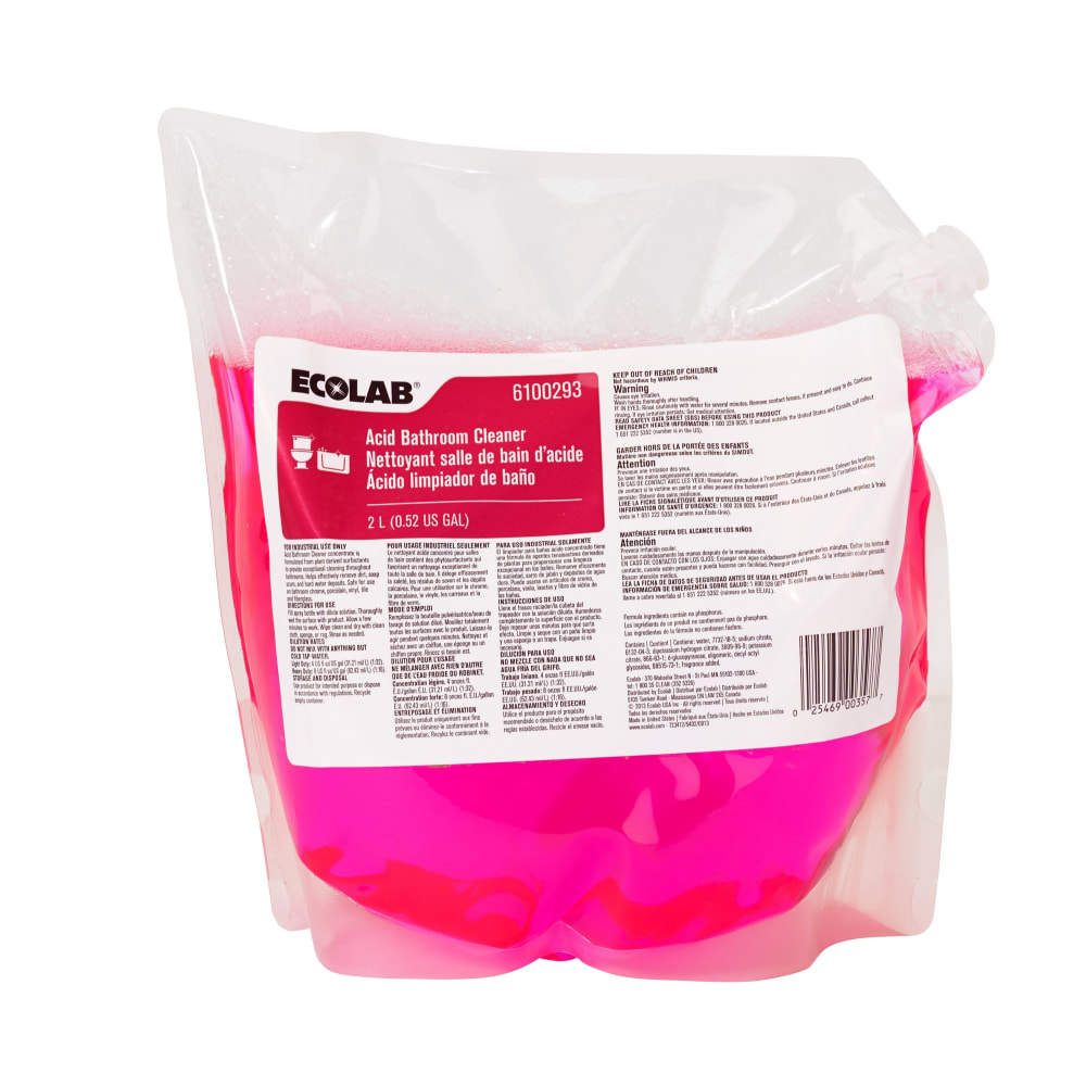 GuestSupply US | Ecolab® Acid Bathroom Cleaner, 2 Liter, #6100293